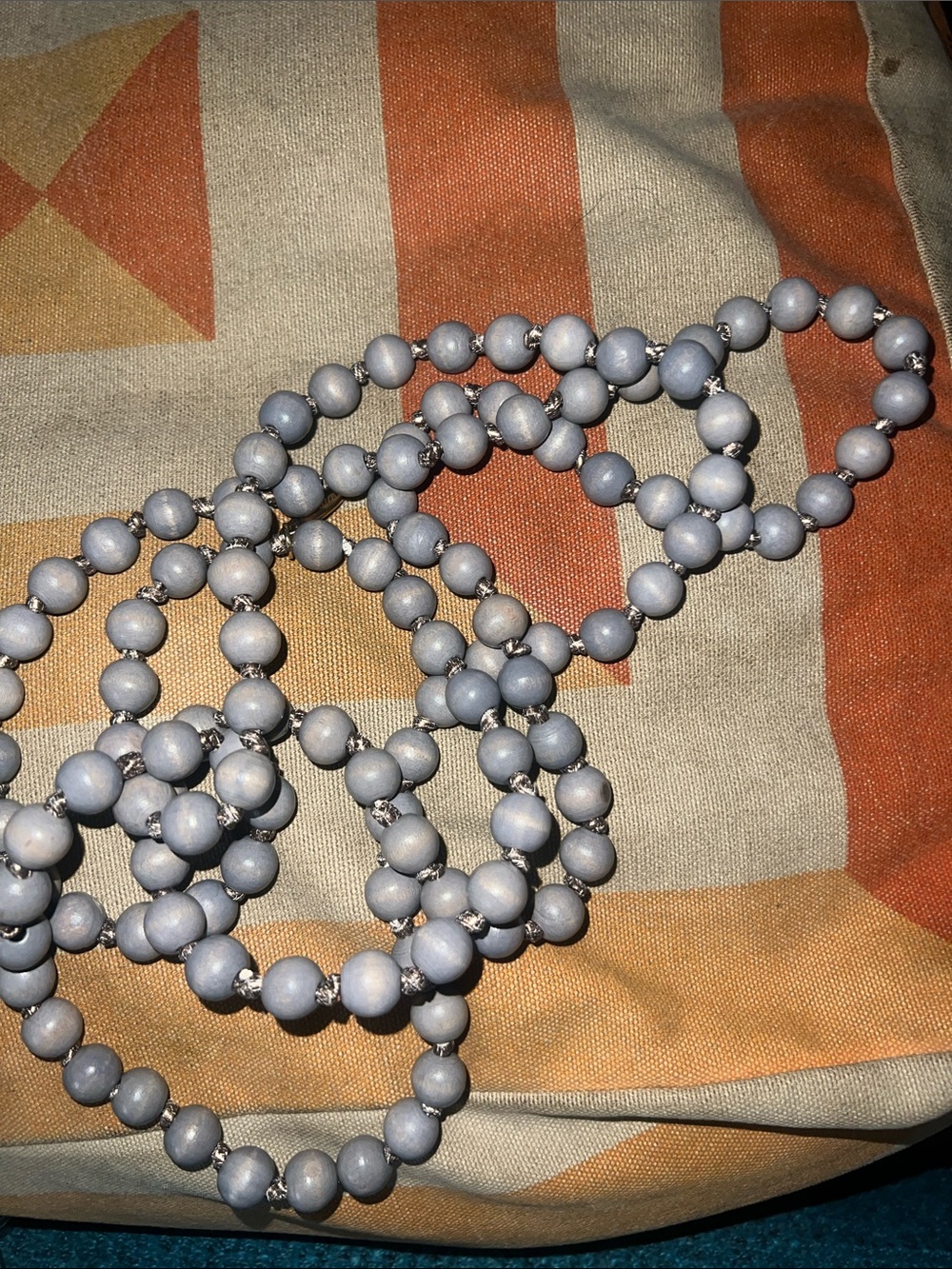 Plunder Gray Beaded Necklace